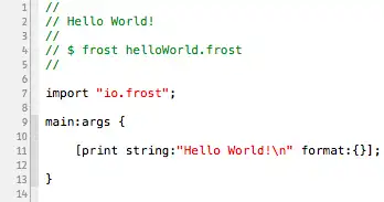 Download web tool or web app Frost Programming Language