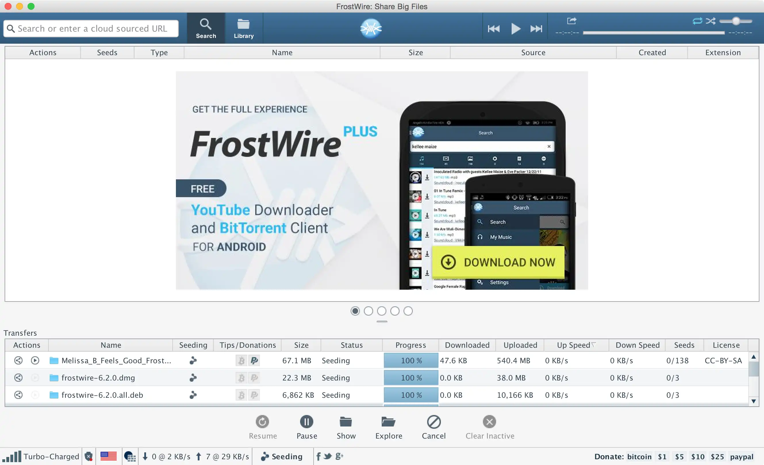 Download web tool or web app FrostWire