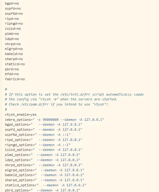 Download web tool or web app FRRouting