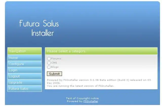 Download web tool or web app FS Installer