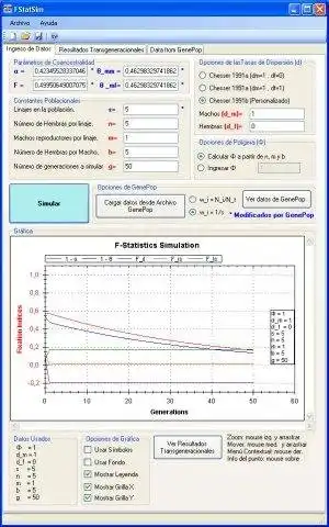 Download web tool or web app FStatSim