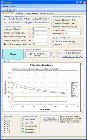 Download web tool or web app FStatSim to run in Windows online over Linux online