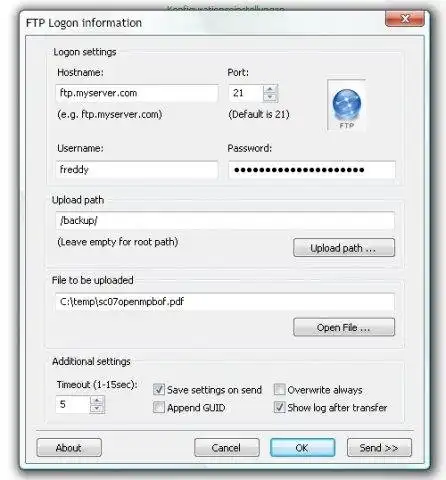 Download web tool or web app FTP FileUploader