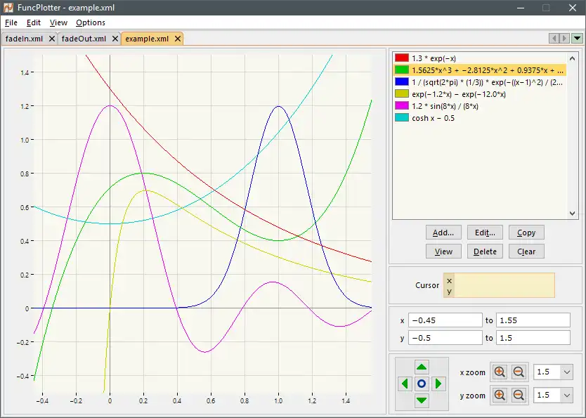 Download web tool or web app FuncPlotter to run in Linux online