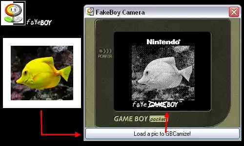 Download web tool or web app Funtoshop for Game Boy Camera