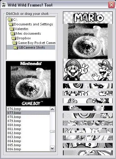 Download web tool or web app Funtoshop for Game Boy Camera