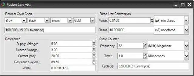 Download web tool or web app Fusion Calc