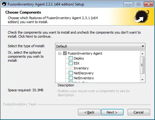 Download web tool or web app FusionInventory Agent Windows Installer