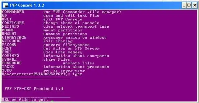 Download web tool or web app FVP Console