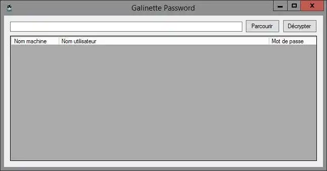 Download web tool or web app Galinette password