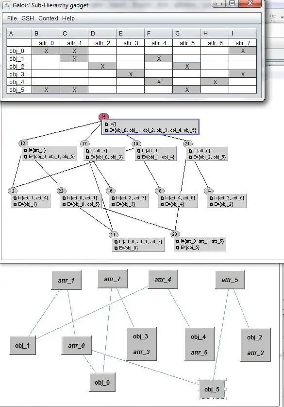 Download web tool or web app Galois sub-hierarchy builder