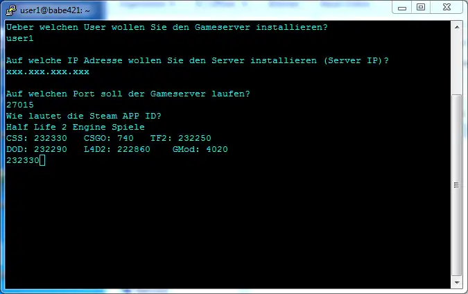 Download web tool or web app Gameserver Installer/Startscripts Linux