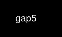 Run gap5 in OnWorks free hosting provider over Ubuntu Online, Fedora Online, Windows online emulator or MAC OS online emulator