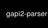 Run gapi2-parser in OnWorks free hosting provider over Ubuntu Online, Fedora Online, Windows online emulator or MAC OS online emulator