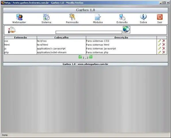 Download web tool or web app Garbes 1.0