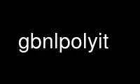 Run gbnlpolyit in OnWorks free hosting provider over Ubuntu Online, Fedora Online, Windows online emulator or MAC OS online emulator