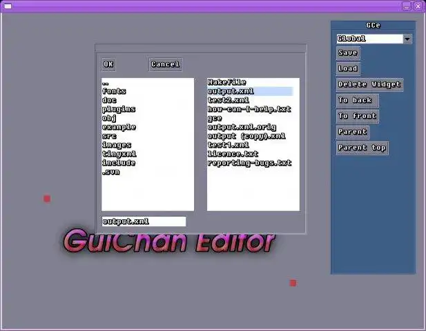 Download web tool or web app GCe GuiChan Editor