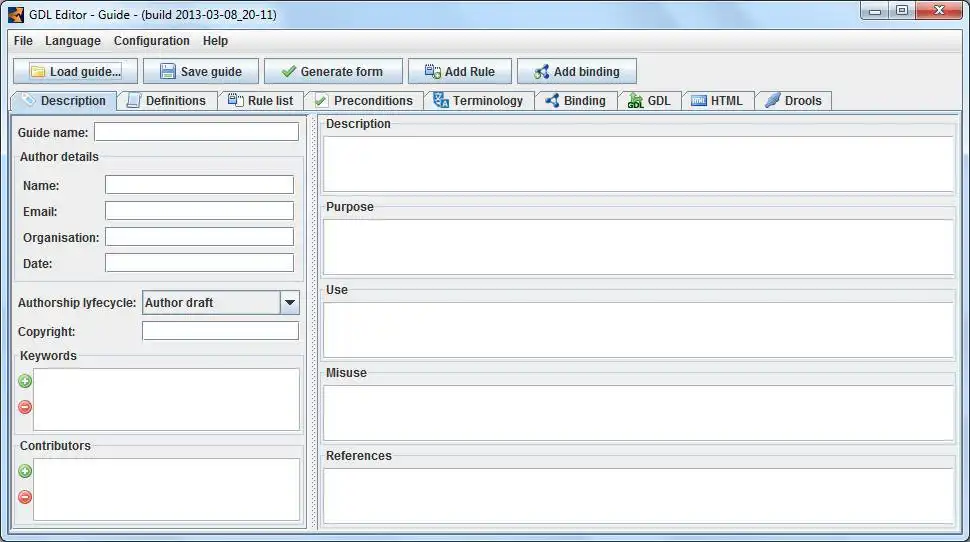 Download web tool or web app GDL Editor to run in Linux online