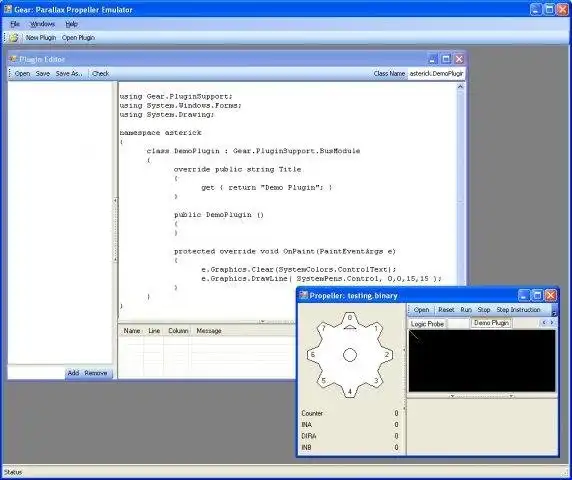 Download web tool or web app Gear: Parallax Propeller Debugger