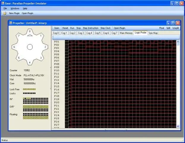 Download web tool or web app Gear: Parallax Propeller Debugger