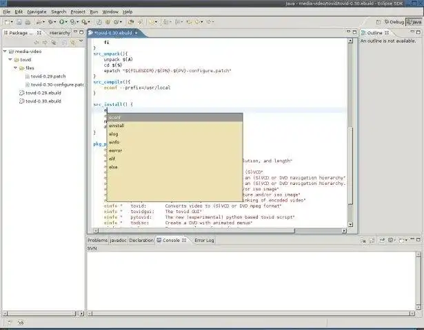 Download web tool or web app GEclipse the ebuild-editor for Eclipse