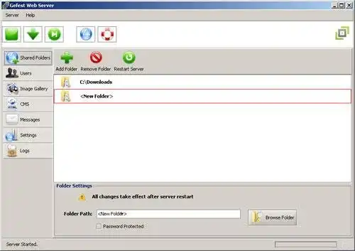 Download web tool or web app Gefest Web Home Server