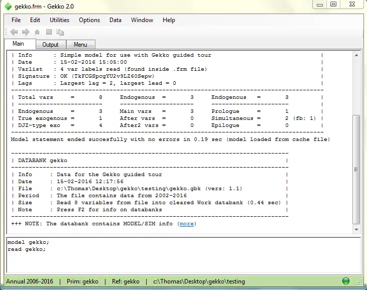 Download web tool or web app Gekko Timeseries Software to run in Windows online over Linux online