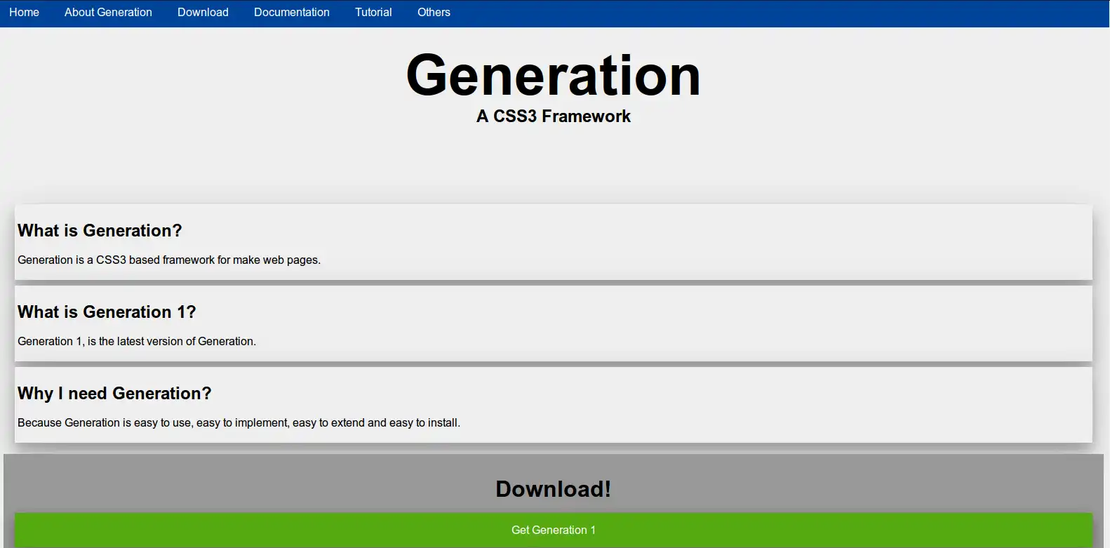 Download web tool or web app generation