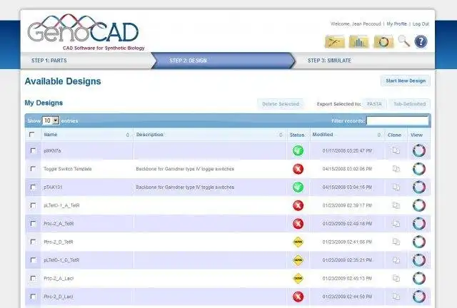 Descărcați instrumentul web sau aplicația web GenoCAD