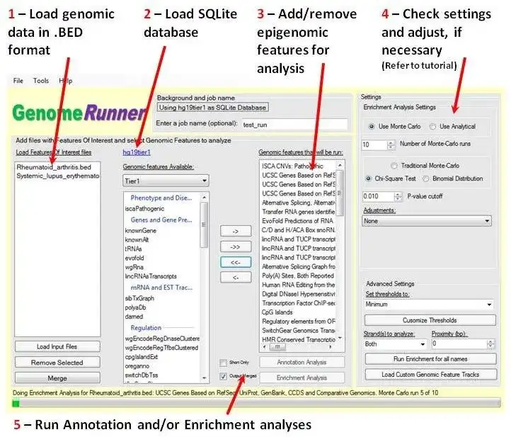 Download web tool or web app GenomeRunner