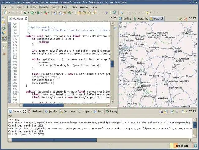 Download web tool or web app Geoclipse to run in Windows online over Linux online