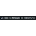 Free download Geocode addresses to coordinates Windows app to run online win Wine in Ubuntu online, Fedora online or Debian online