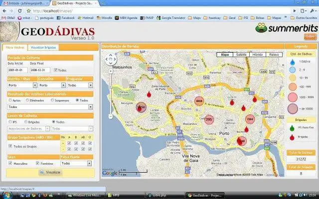 Download web tool or web app GeoDadivas to run in Windows online over Linux online