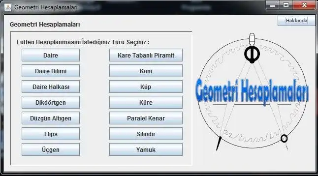 Download web tool or web app Geometri Hesaplamaları