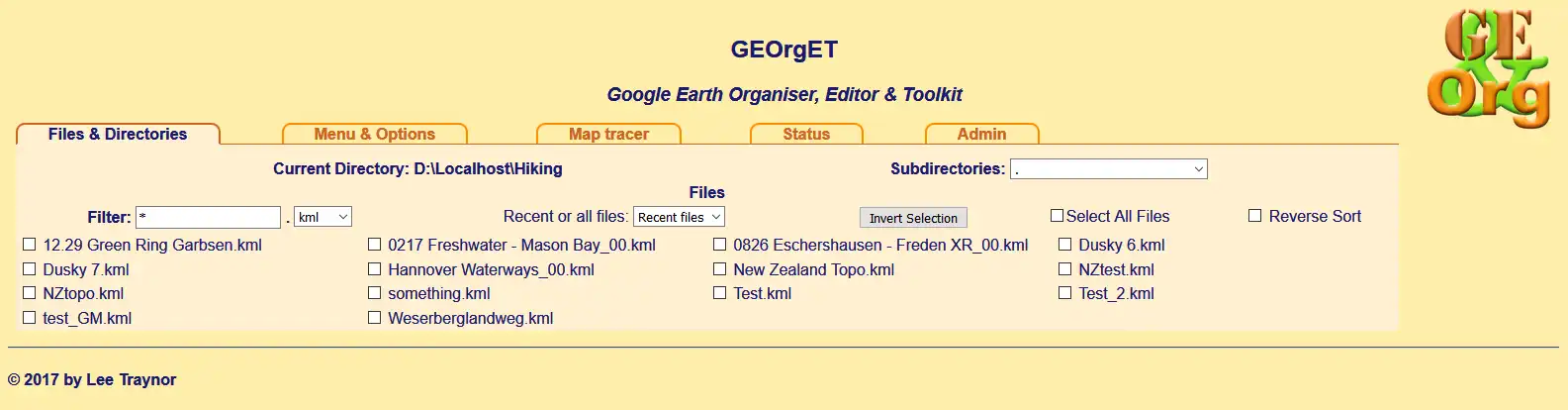 Download web tool or web app GEOrgET