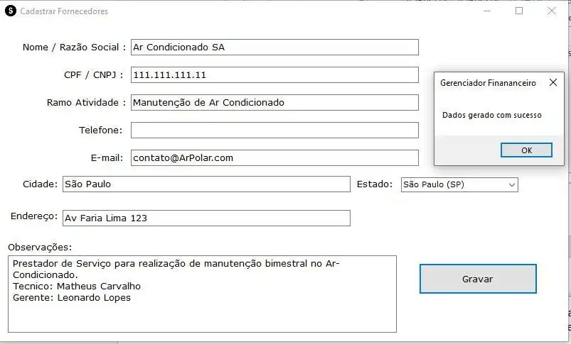 Download web tool or web app Gerenciador Financeiro