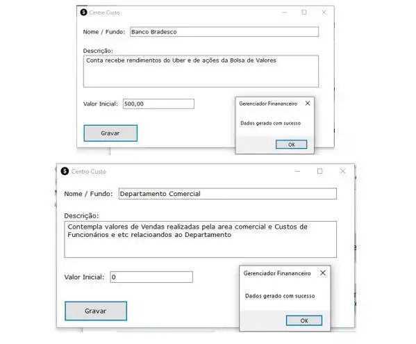 Download web tool or web app Gerenciador Financeiro