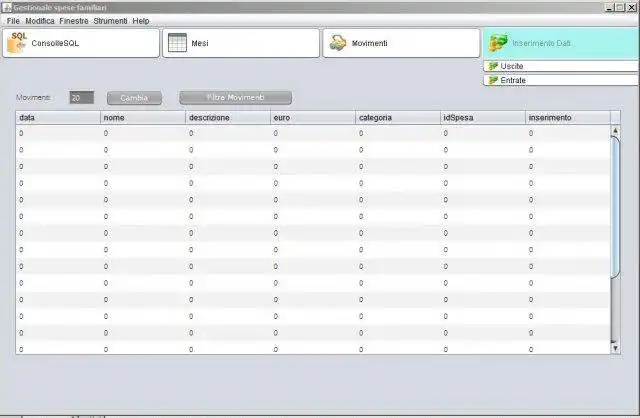 Download webtool of webapp GestioneSpese