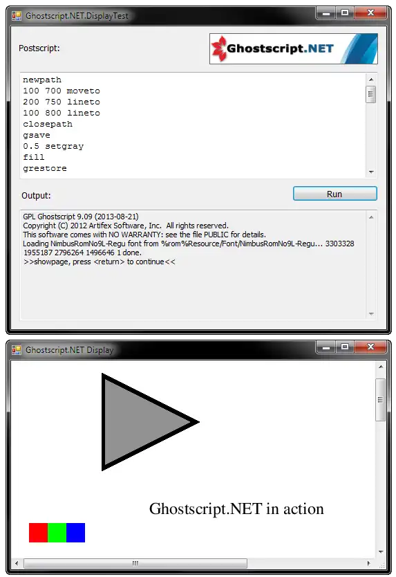 Download web tool or web app Ghostscript.NET