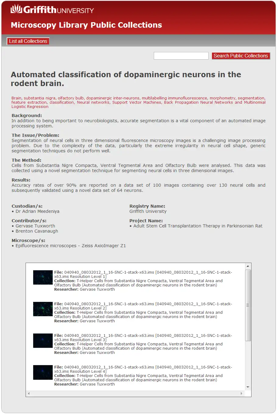 Download web tool or web app GIIAF Microscopy Library to run in Windows online over Linux online