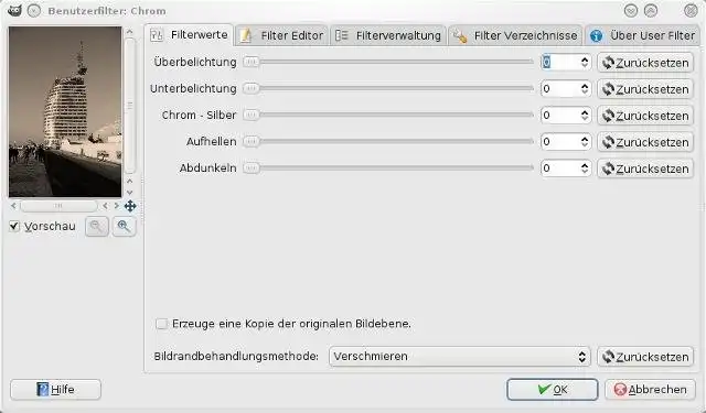 Download web tool or web app Gimp UserFilter