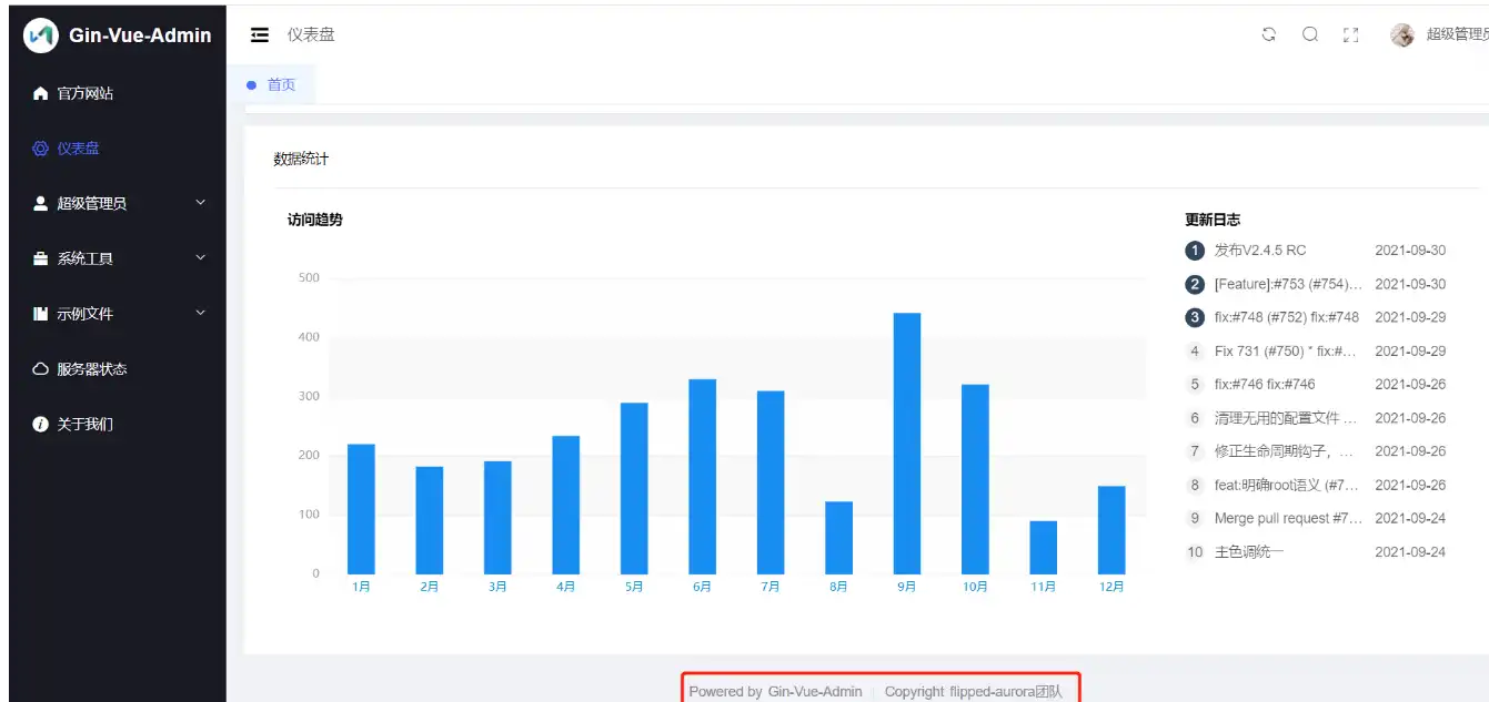 Download web tool or web app GIN-VUE-ADMIN