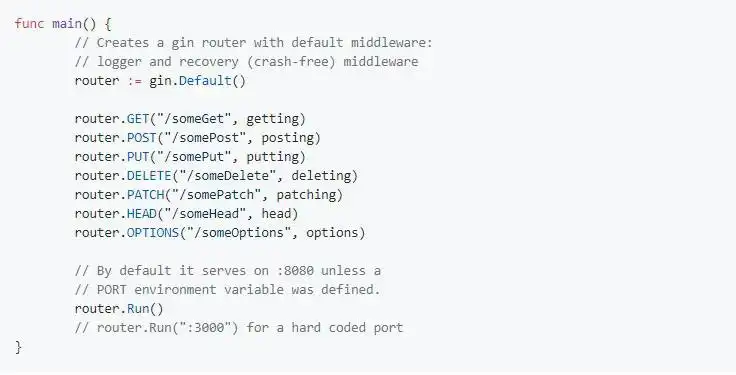 ดาวน์โหลดเครื่องมือเว็บหรือเว็บแอป Gin Web Framework