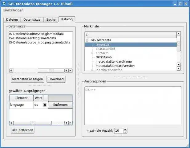 Download web tool or web app GIS Metadata Manager to run in Windows online over Linux online