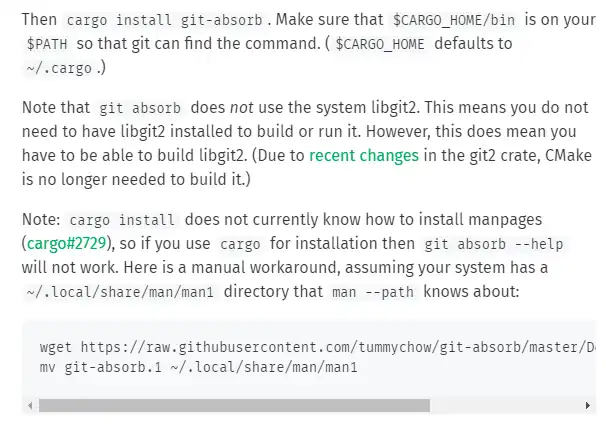 Download web tool or web app git absorb