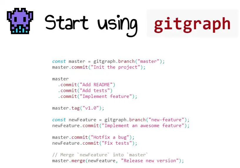 Download webtool of webapp Gitgraph.js