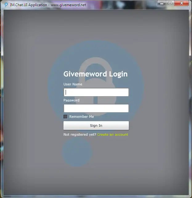 Download web tool or web app Givemeword IM