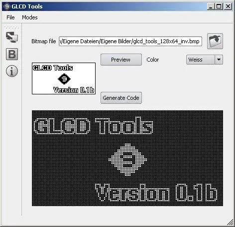 Descargue la herramienta web o la aplicación web GLCD Tools