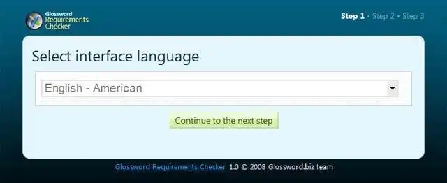 Download web tool or web app Glossword Checker