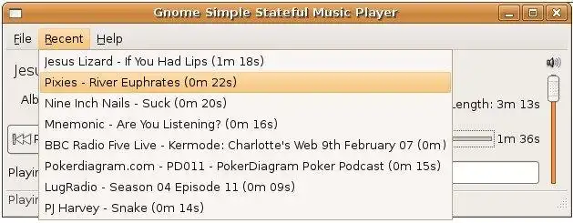 Загрузите веб-инструмент или веб-приложение Gnome Simple Stateful Music Player